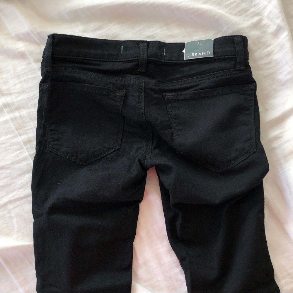 J Brand Super Skinny Jeans - Dark Wash Pitch